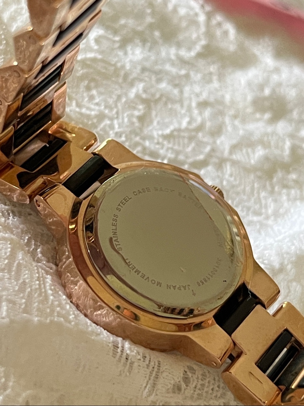 Style & Co. Gold-Tone and Black Crystal Accent Women's Watch - Picture 5 of 5
